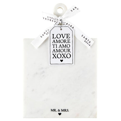 Marble Board with Handle - Mr. & Mrs.