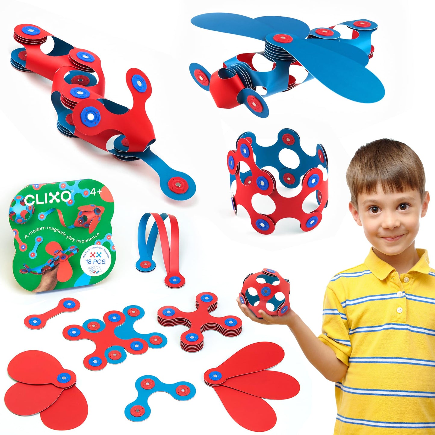 Clixo Itsy Pack - Flamingo/Turquoise