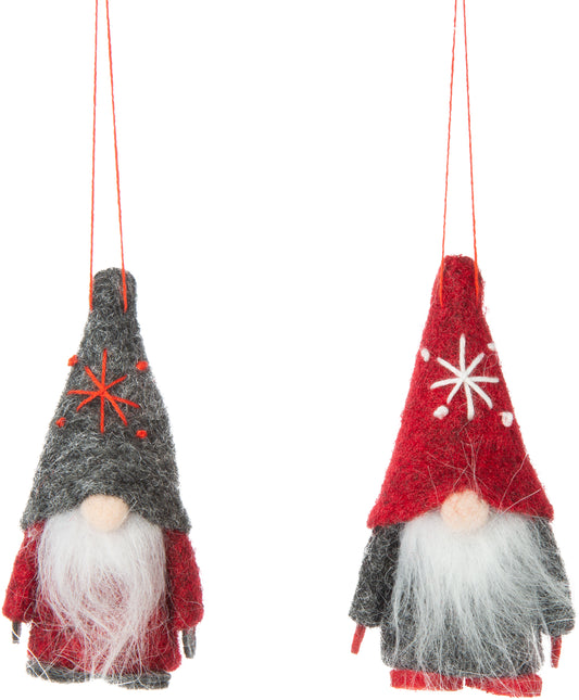 Felt Gnome Ornaments