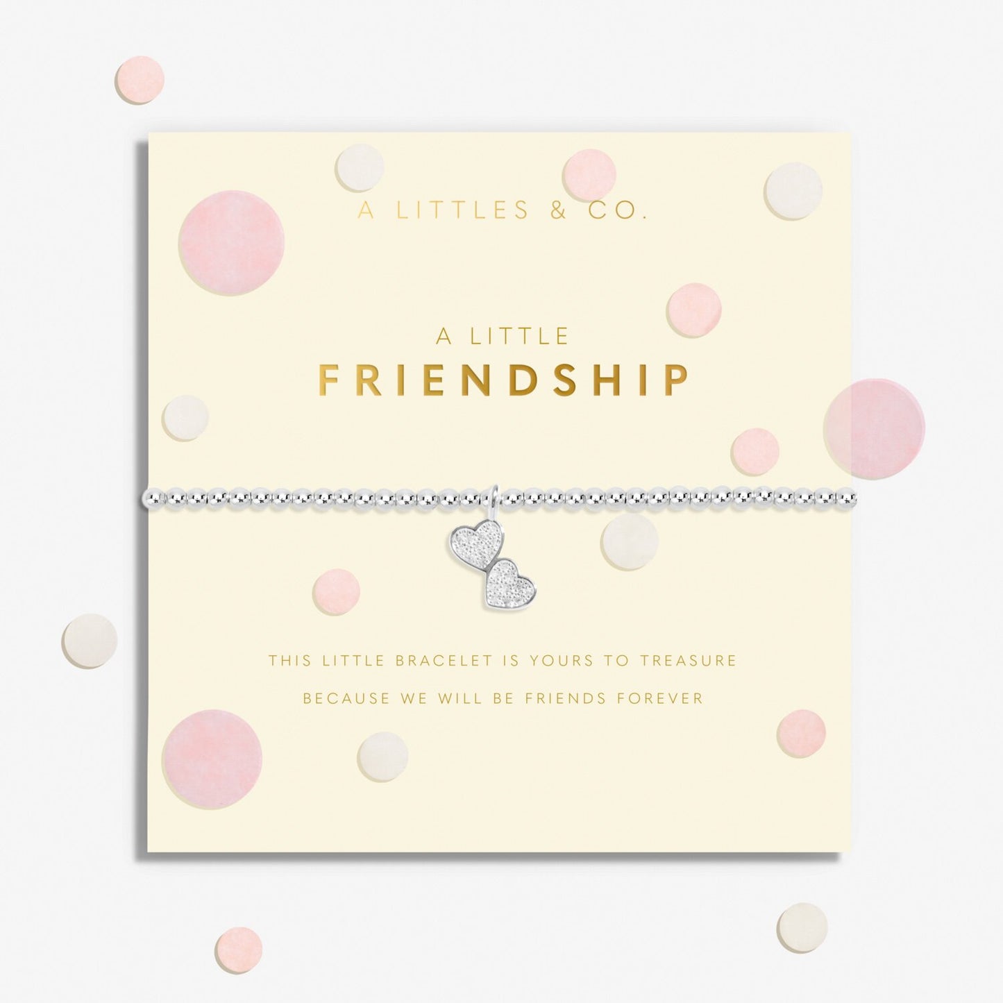 Confetti A Little 'Friendship' Bracelet In Silver Plating