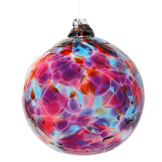 Blown Glass Orb - Calico Royal Orchard