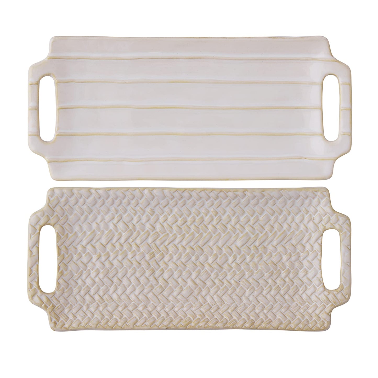 Textured Stoneware Everything Tray – 4” x 9”
