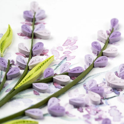 Lavender Quilling Card