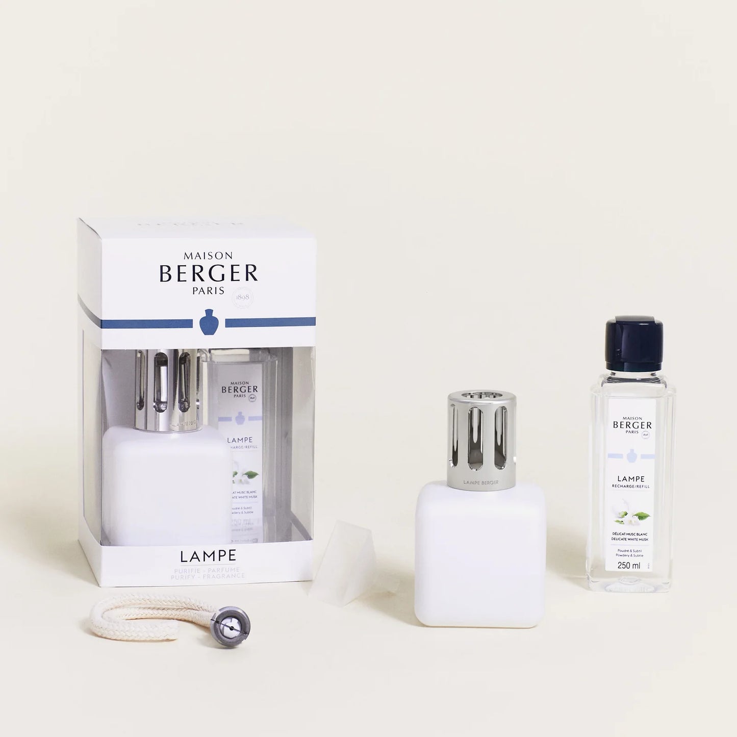 Glaçon White Maison Berger Lamp Gift Set (Delicate White Musk)