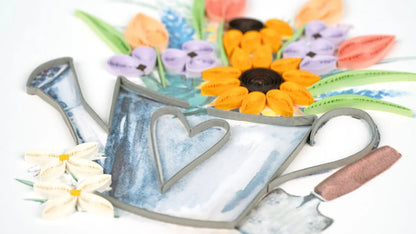 Watering Can Quilling Card