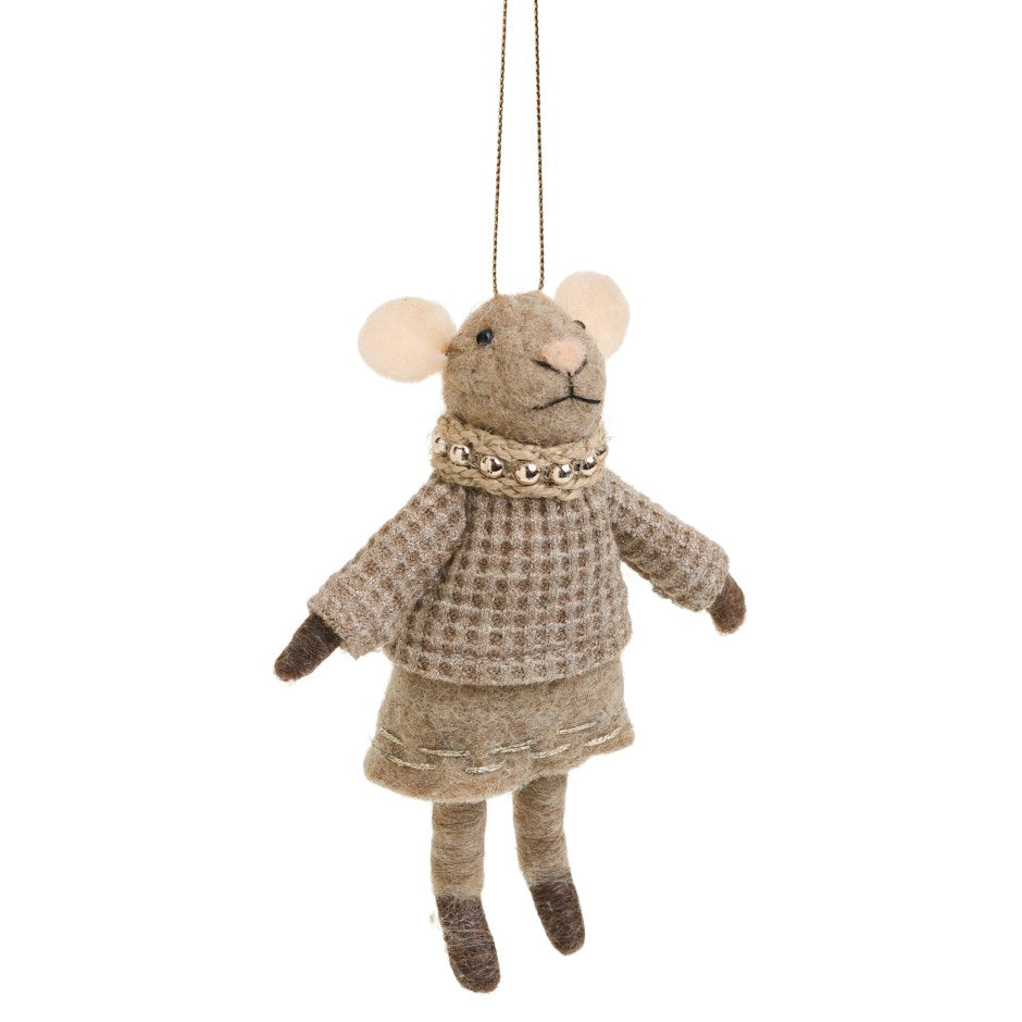 Jane Mouse Holiday Ornament
