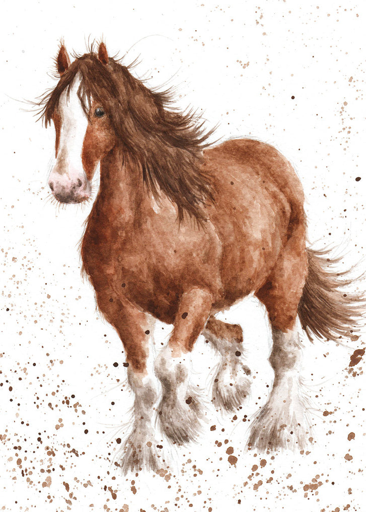 Running Horse Single Card