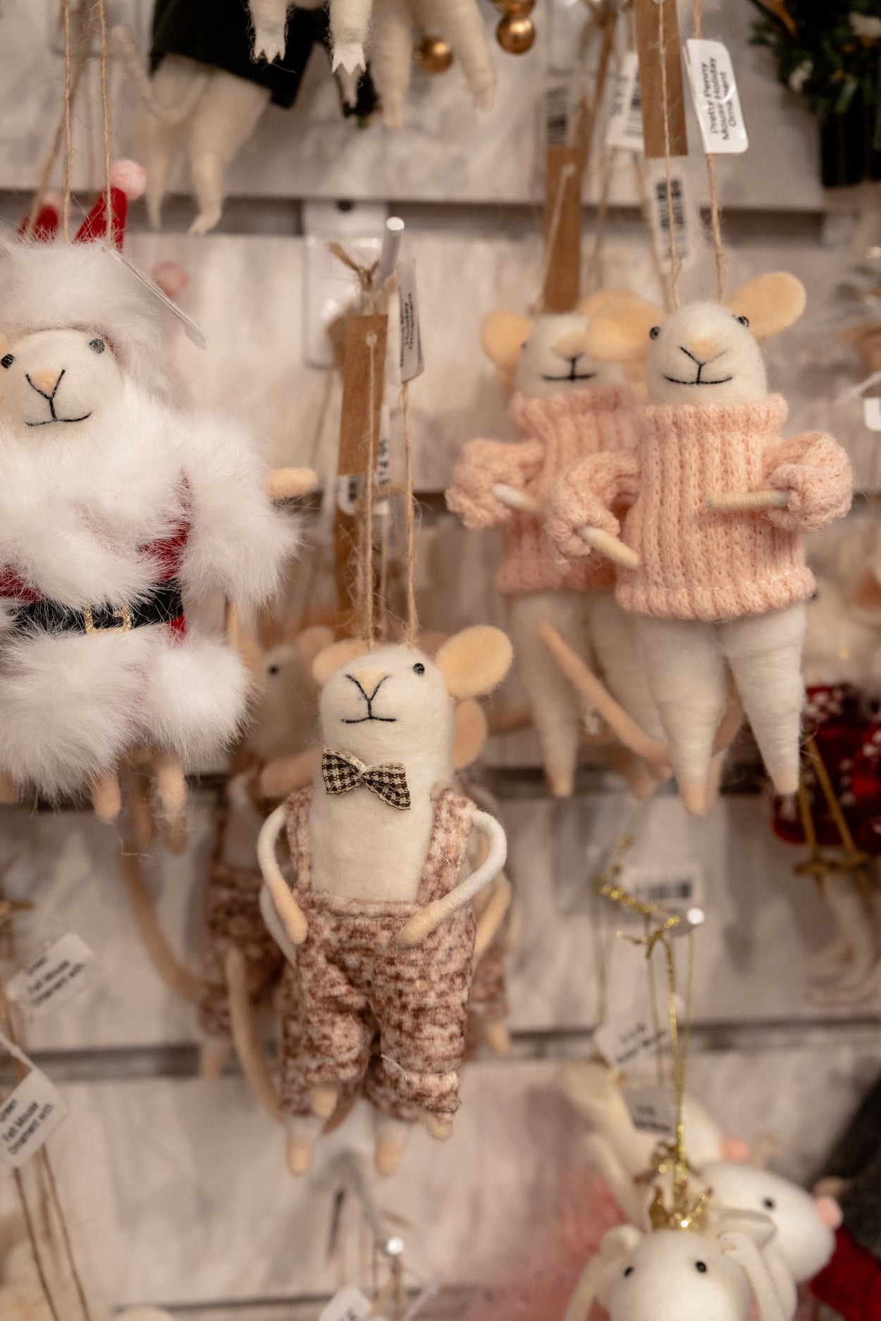 Pretty Penny Mouse Holiday Ornament