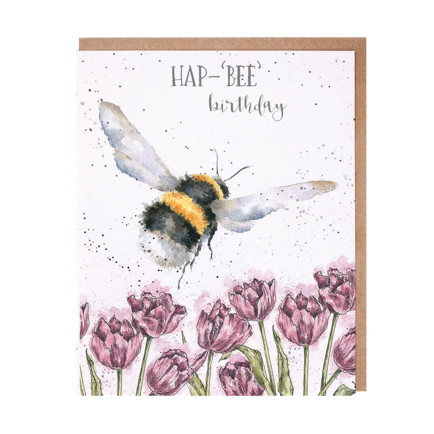 Birthday 'HapBee Birthday' Bee Single Card