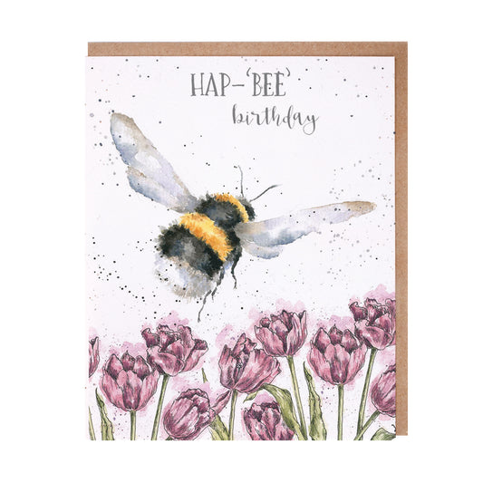 Birthday 'HapBee Birthday' Bee Single Card