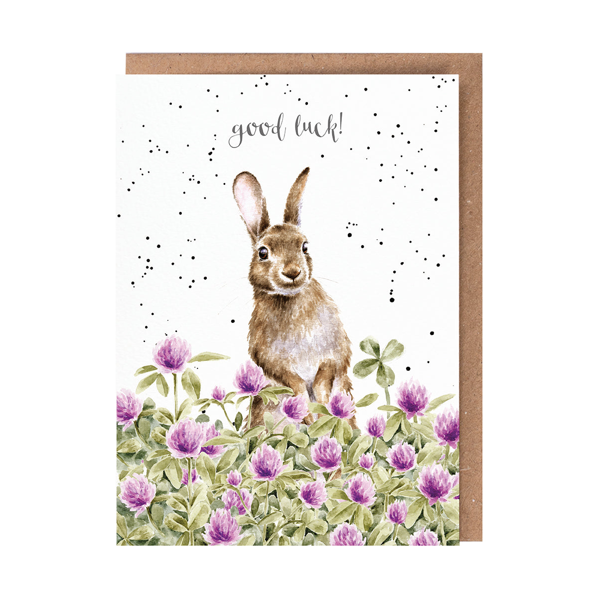 Good Luck 'The Clover Patch' Rabbit Single Card