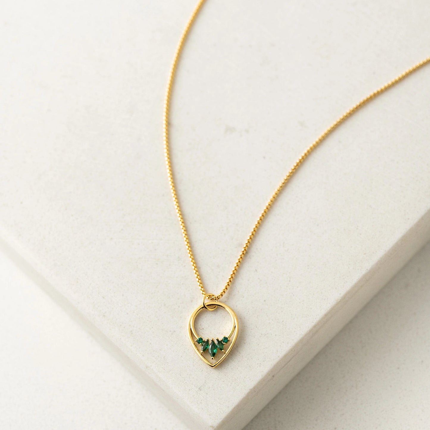 Aria Necklace - Emerald