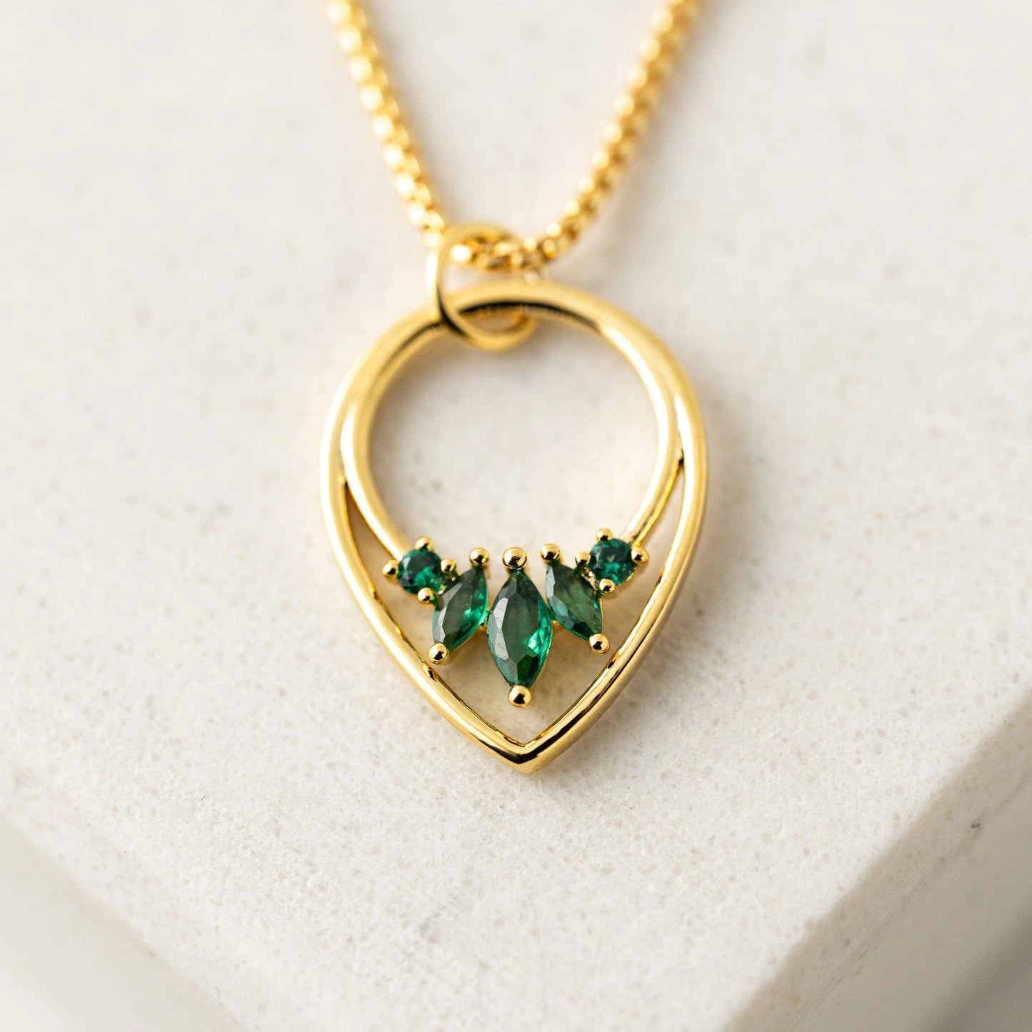 Aria Necklace - Emerald