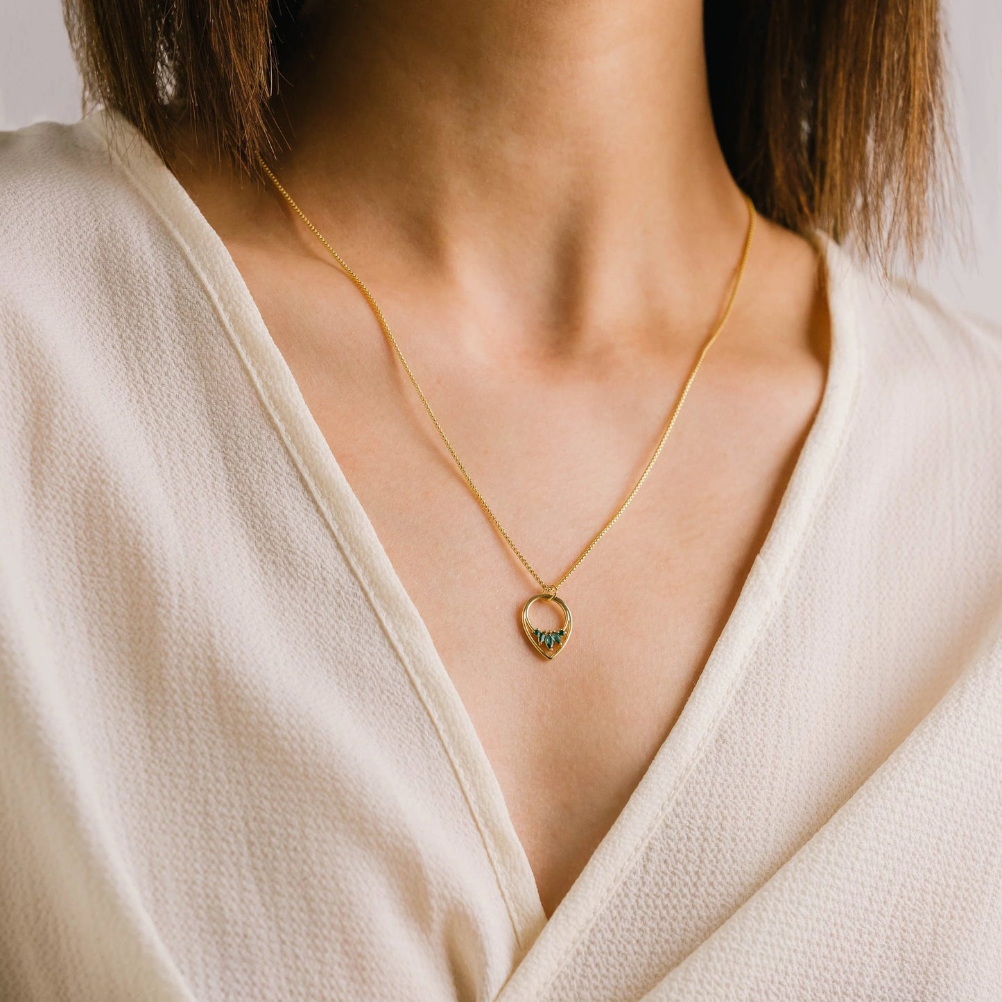 Aria Necklace - Emerald