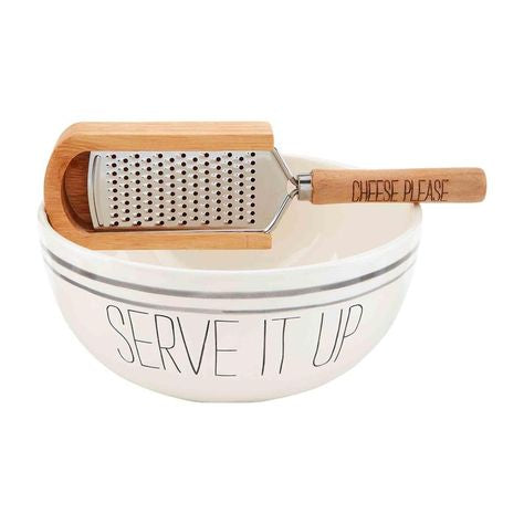 Wood Grater Side Bowl Set