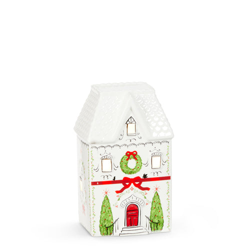 7.25" Lighted Village House