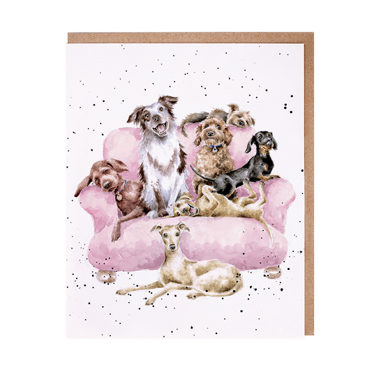 'Movie Night' Dog Card