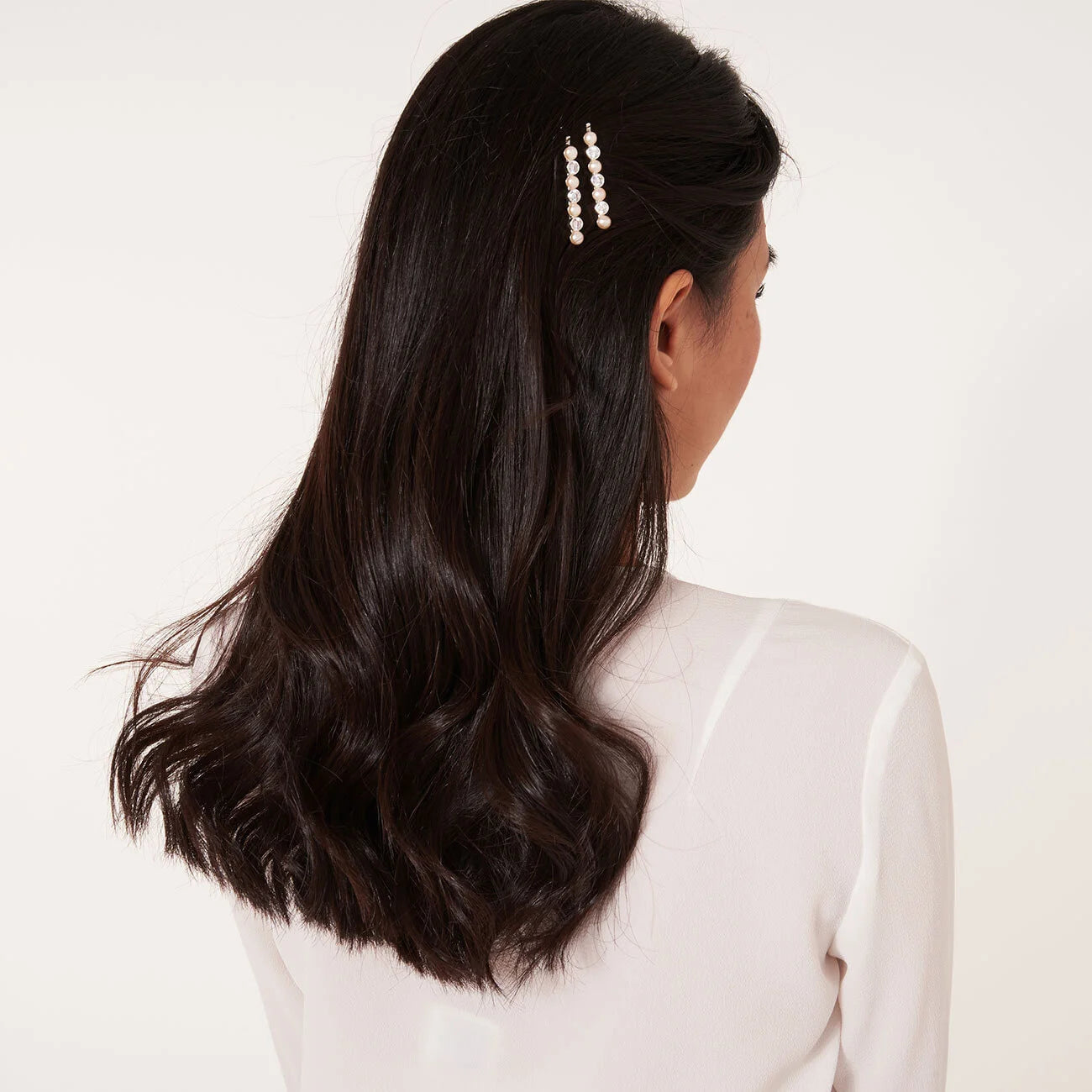 'Happy Ever After' Pearl Hair Slides