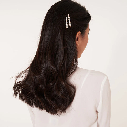 'Happy Ever After' Pearl Hair Slides