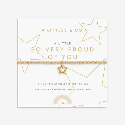 Kids' A Little 'So Very Proud Of You' Bracelet In Gold-Tone Plating