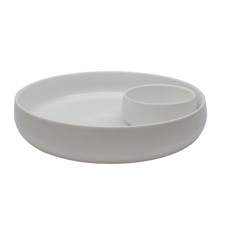 Round Chip & Dip Platter 12.5 in