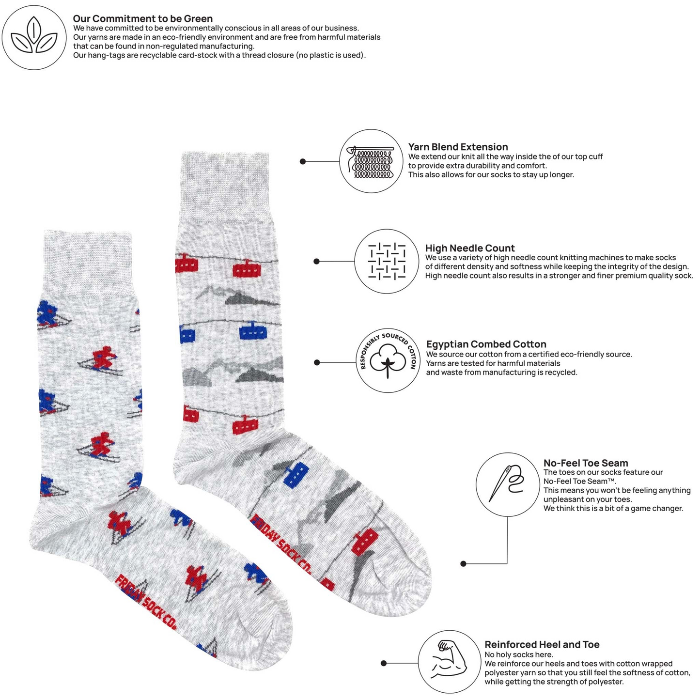 Men's Gondola & Skier Socks