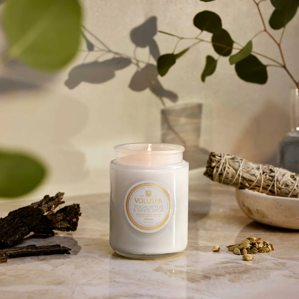 Eucalyptus & White Sage Large Jar Candle