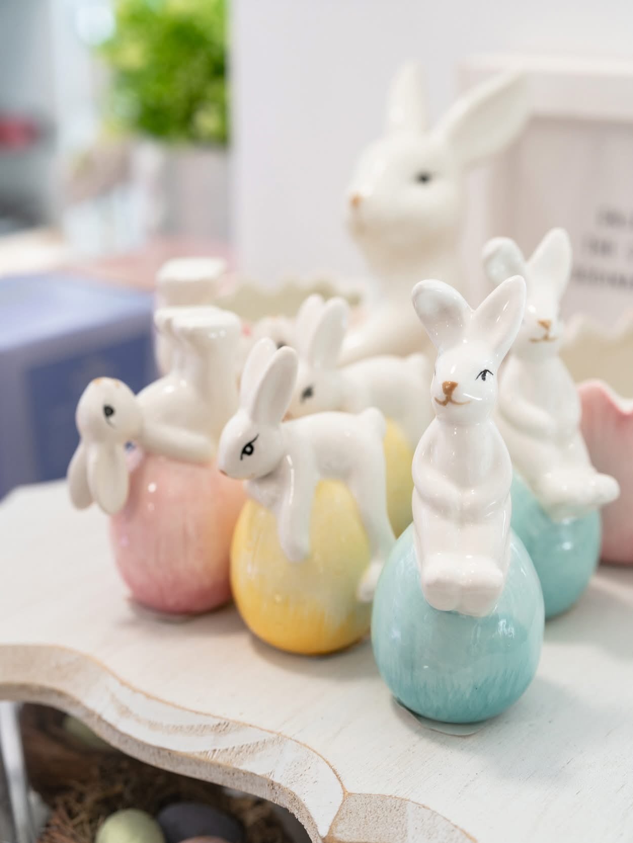 Playful Bunnies with Easter Egg