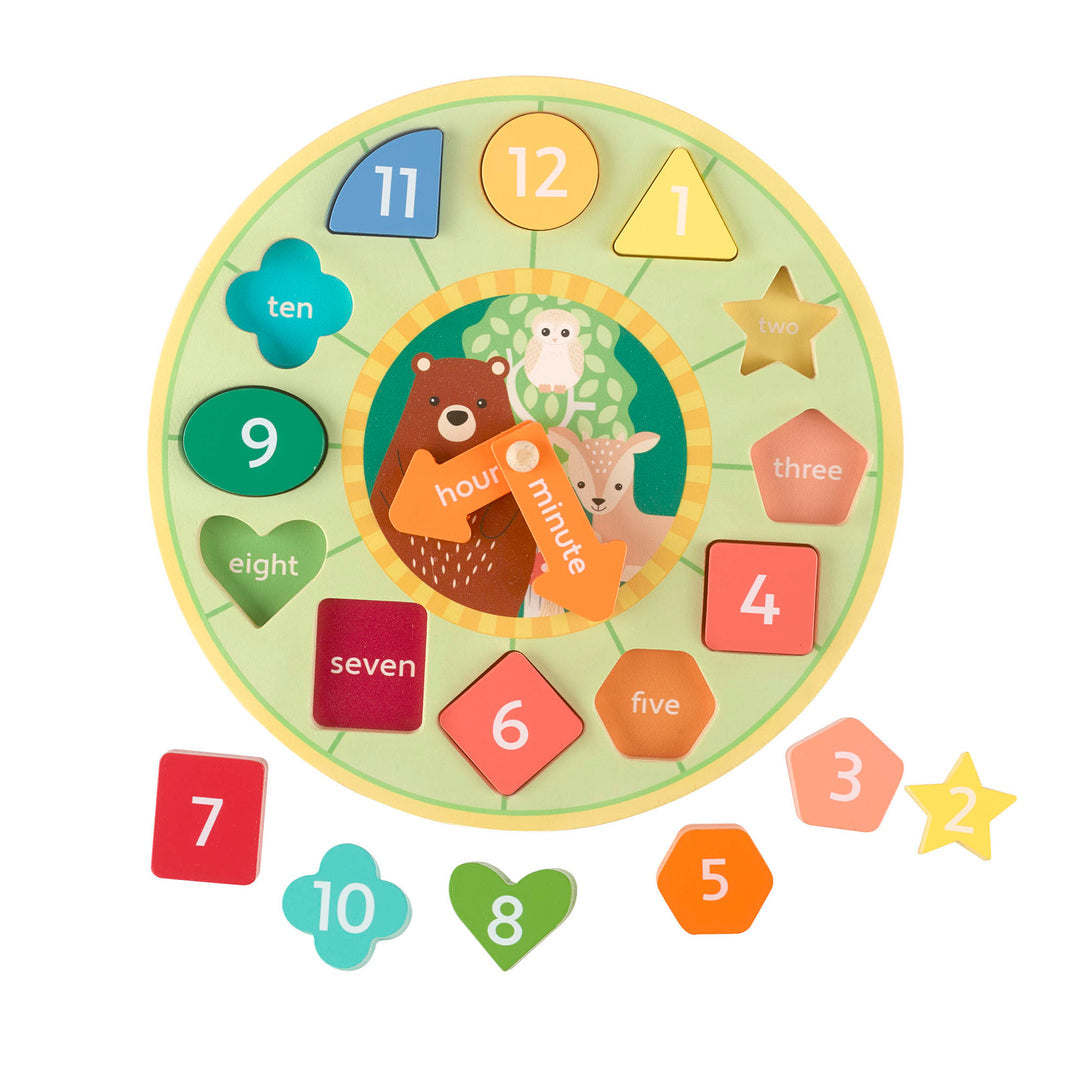 Woodland Shape Sorting Clock