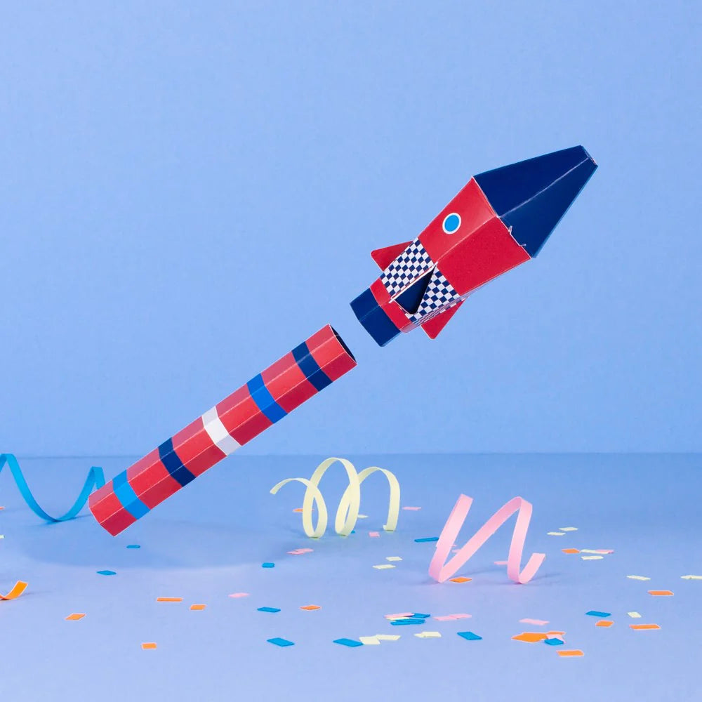 Blow Rocket Paper Craft Kit
