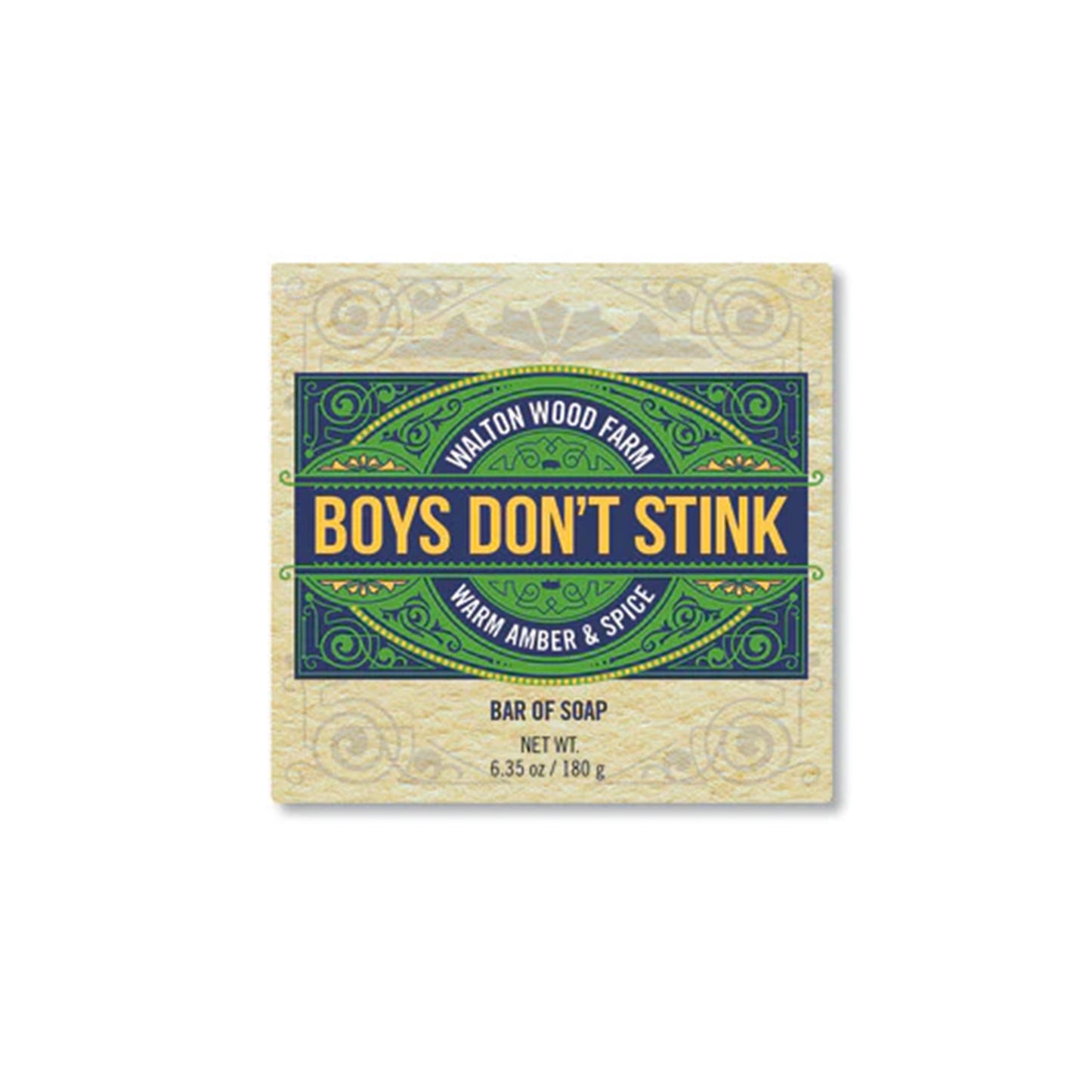 Boys Don't Stink - Warm Amber & Spice 6.35oz Bar
