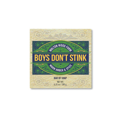 Boys Don't Stink - Warm Amber & Spice Soap Bar