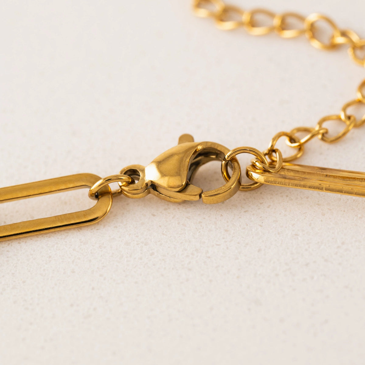 Bold Paperclip Necklace - Gold