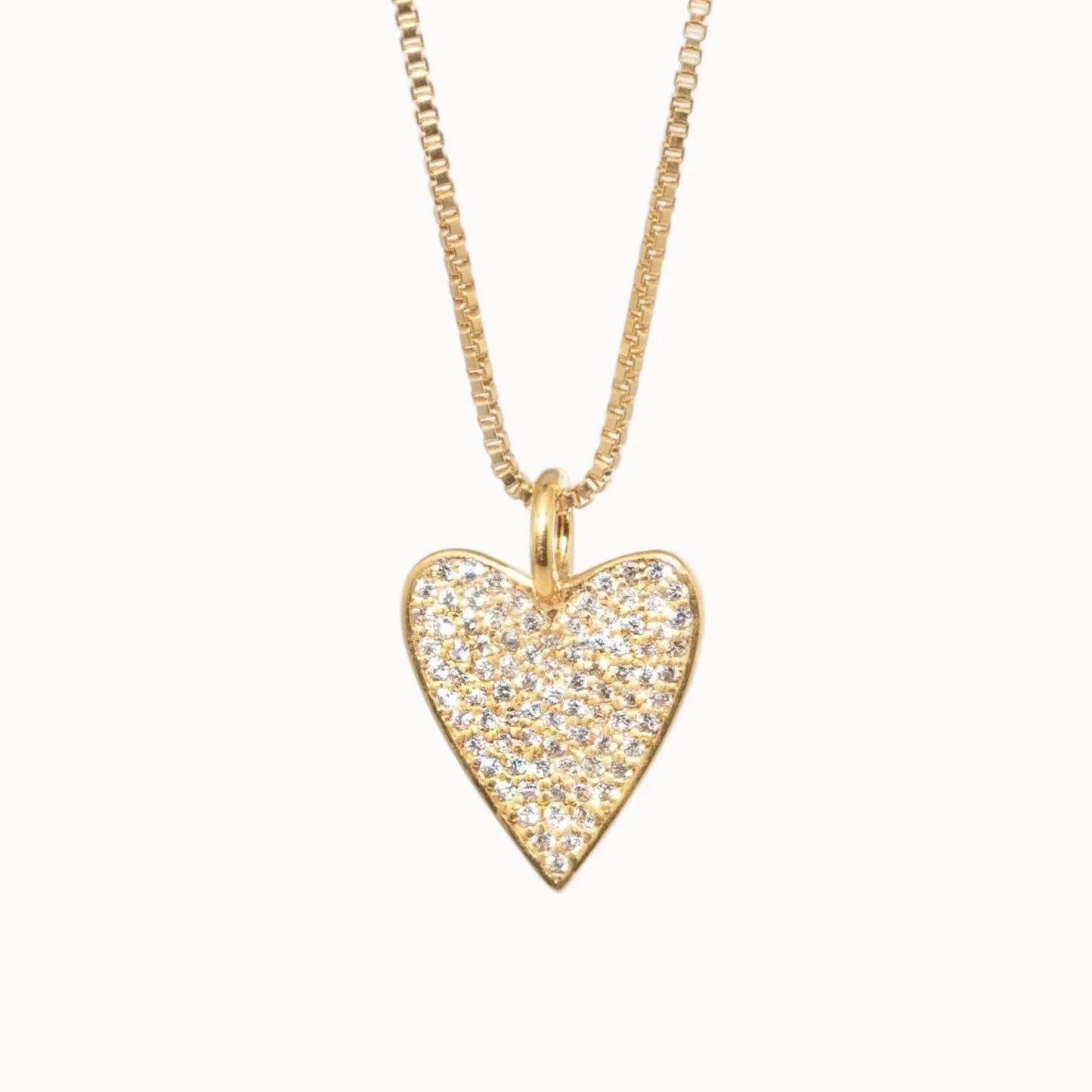 Brave Heart Necklace - Gold 18"