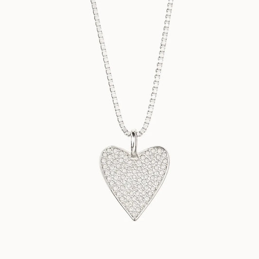 Brave Heart Neckalce - Silver 18"