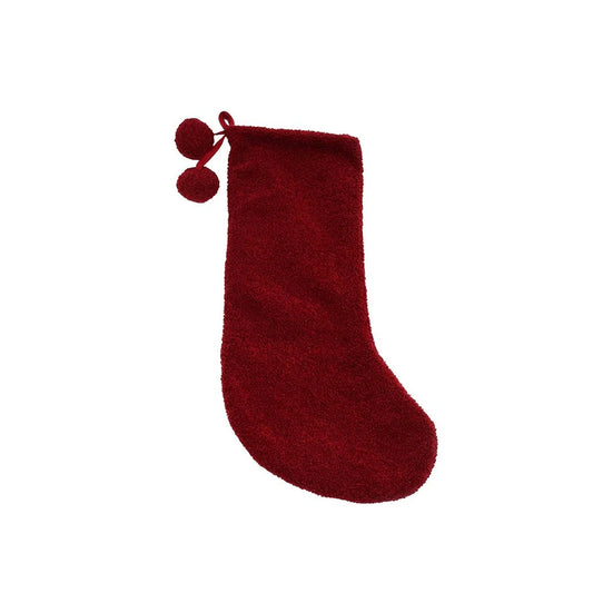 Stocking Boucle Red