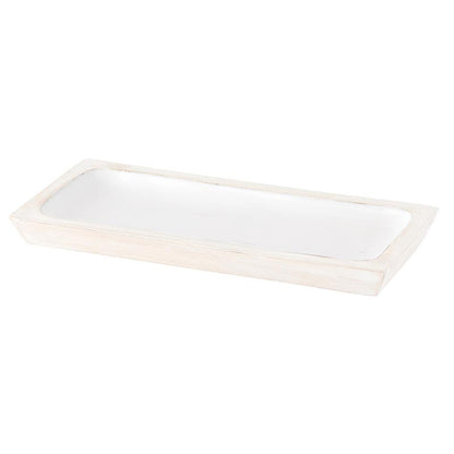 Wood + Enamel Tray - Medium