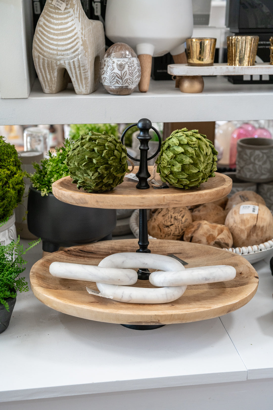 Oval 2-Tier Plate