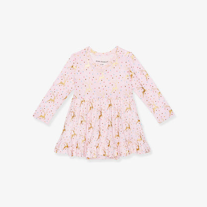 Ryleigh Long Sleeve Ruffled Bodysuit Dress