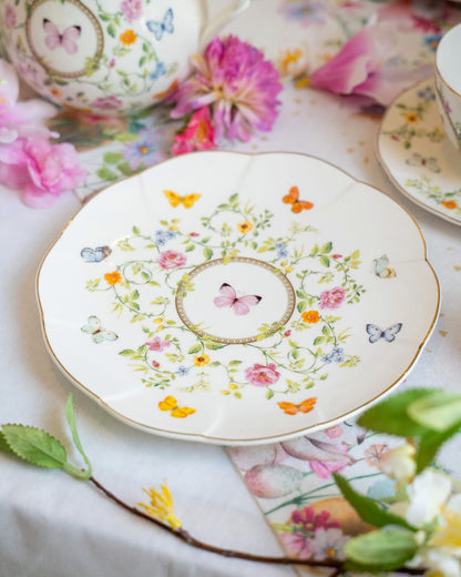 Dancing Butterflies Porcelain Side Plate 20.5cm