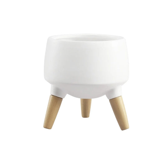 White Ceramic Skara Planter