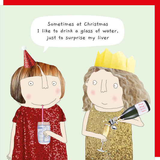 Surprise Liver Christmas Card