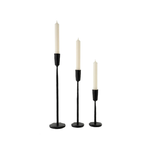 Black Luna Forged Candleholders