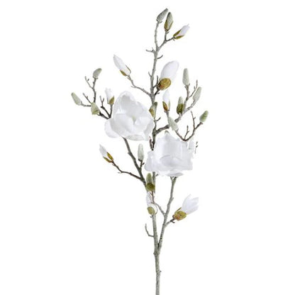 40” Glittered Magnolia Branch