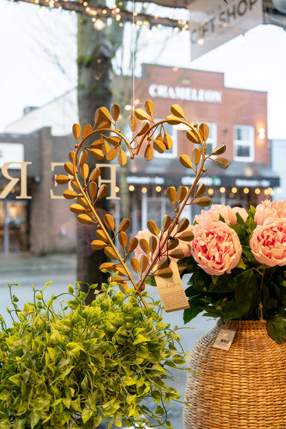 Gold Heart Wreath