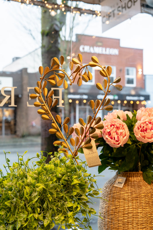 Gold Heart Wreath