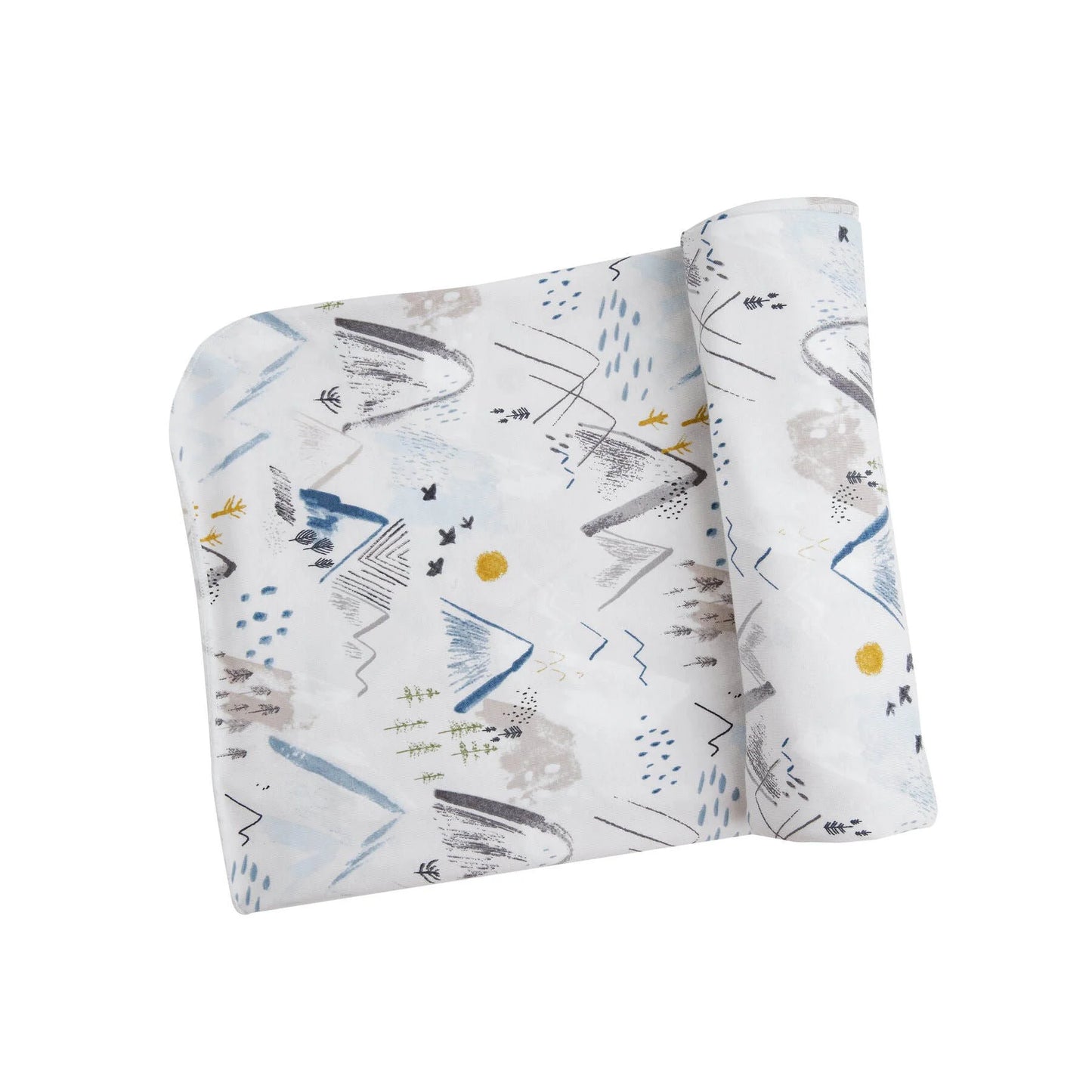 Grey Mountain Swaddle Blanket