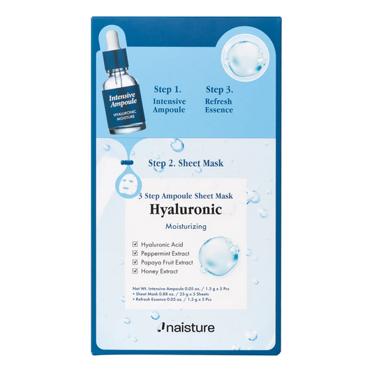 3 Step Ampoule Sheet Mask-Hyaluronic