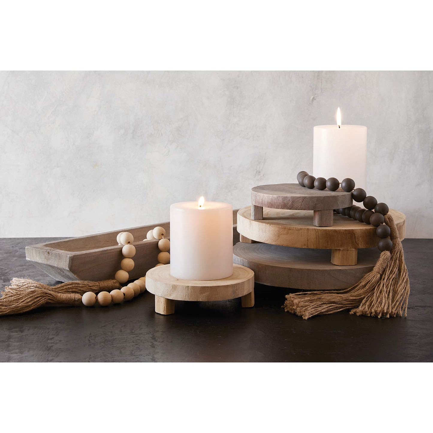 Paulownia Wood Grey Small Riser