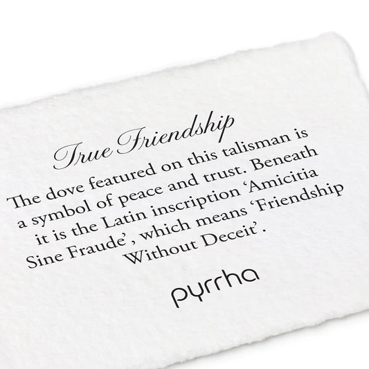 True Friendship Recycled Sterling Silver Talisman Necklace